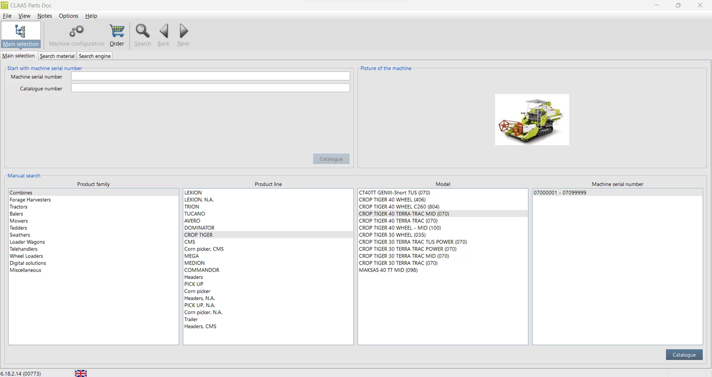 CLAAS Part Doc Program