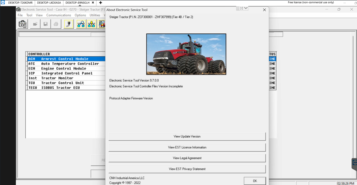 CNH 9.7 EST Software