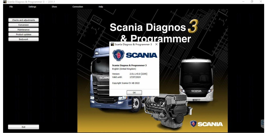 Scania SDP3 2.65.2.3 + Marine/CE Plugin 2025 + XCOM 2.54+ SOPS + BNS II Service tool