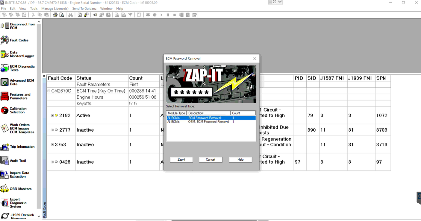 CUMMINS INSITE 9.1.1 PRO + FLEET CALS + ZAP IT + INCAL ONLINE 2025