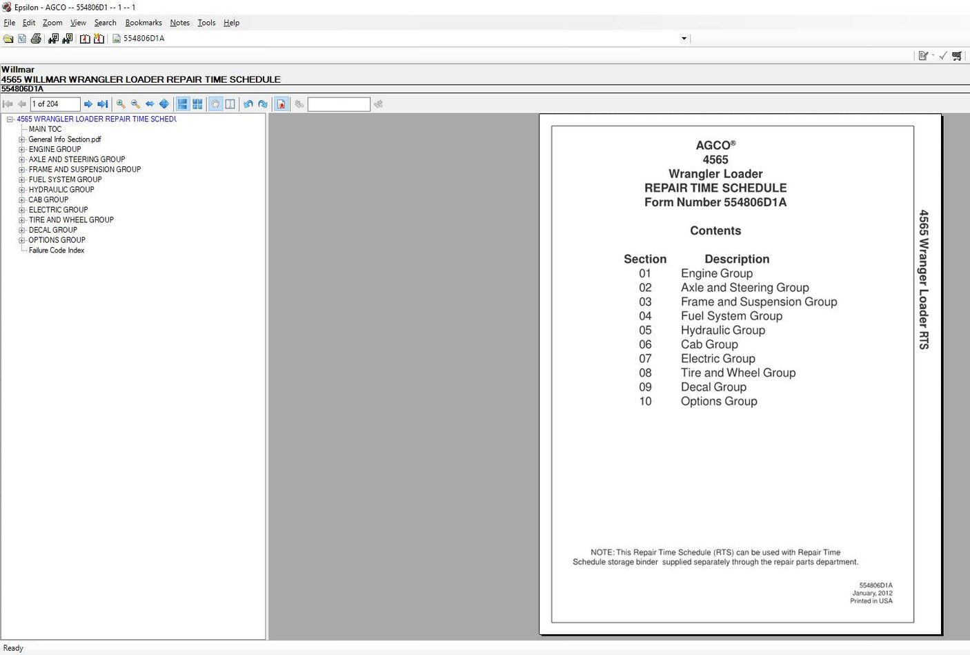 Willmar Epsilon [02.2021] Parts Books & Workshop Service Manuals